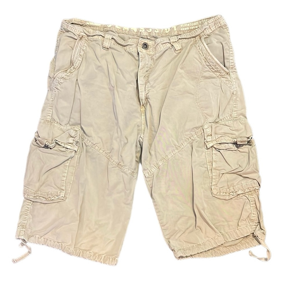 🌻 Stone Touch Light Khaki Cargo Shorts